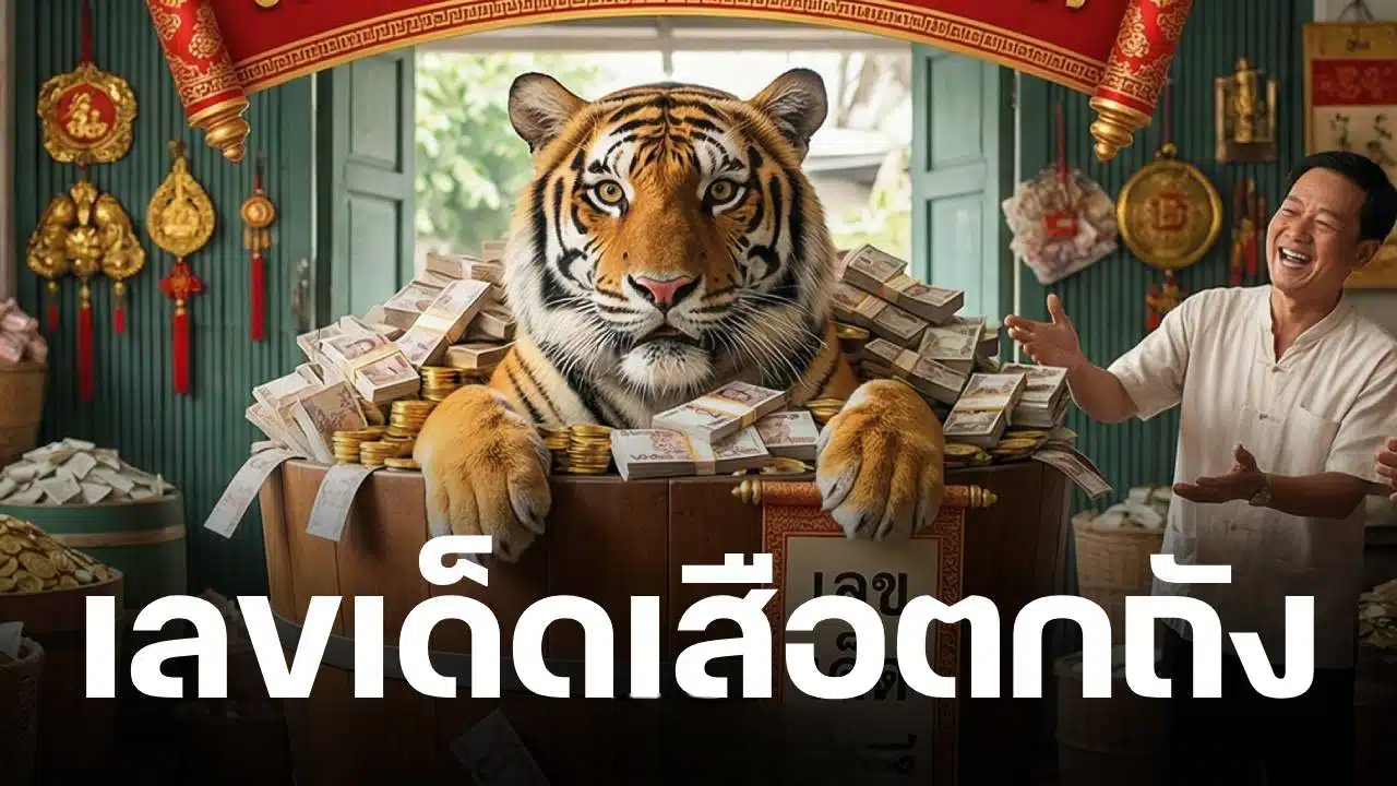 เสือตกถังพลังเงินดี ปล่อยเลขเด็ดงวดนี้ 16 เม.ย. 69 เตรียมรับโชคหลังสงกรานต์