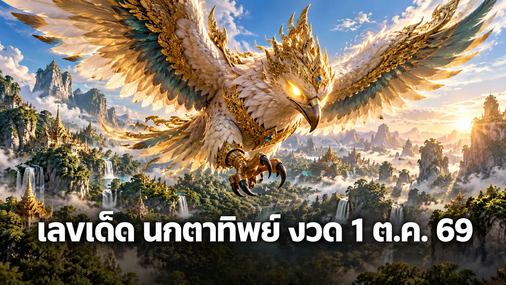 เลขเด็ด นกตาทิพย์ งวด 1 ต.ค. 69 เด่น 2 เปิดเลขสองตัว 20 21 25 28